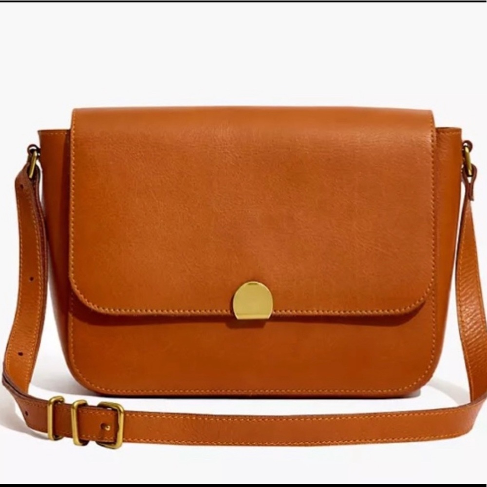 NWT MADEWELL The Abroad Shoulder Bag Dark Toffee